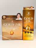24K gold soap and serum bundle for melasma treatment
