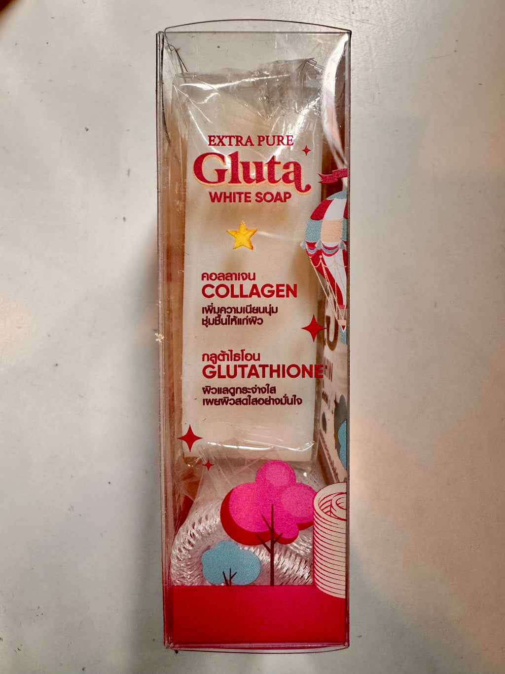 Extra Pure Gluta White Soap ingredients Thai brightening formula