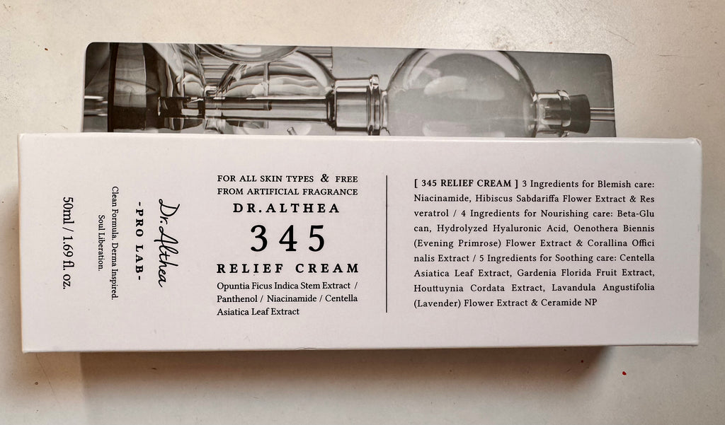 Dr. Althea 345 Relief Cream Korean centella moisturizer for sensitive skin