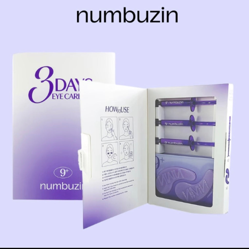 Korean 3-day intensive eye treatment kit for dark circles puffiness and wrinkles