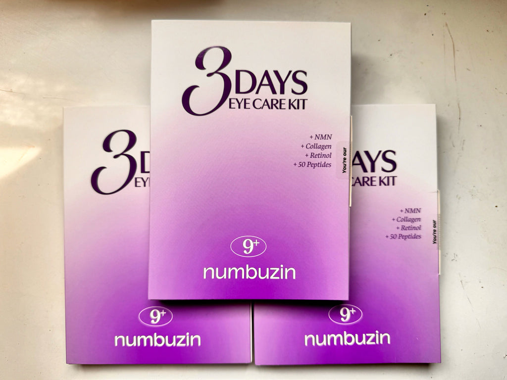 Numbuzin eye care kit NAD+ retinol cream and NMN collagen under eye patches