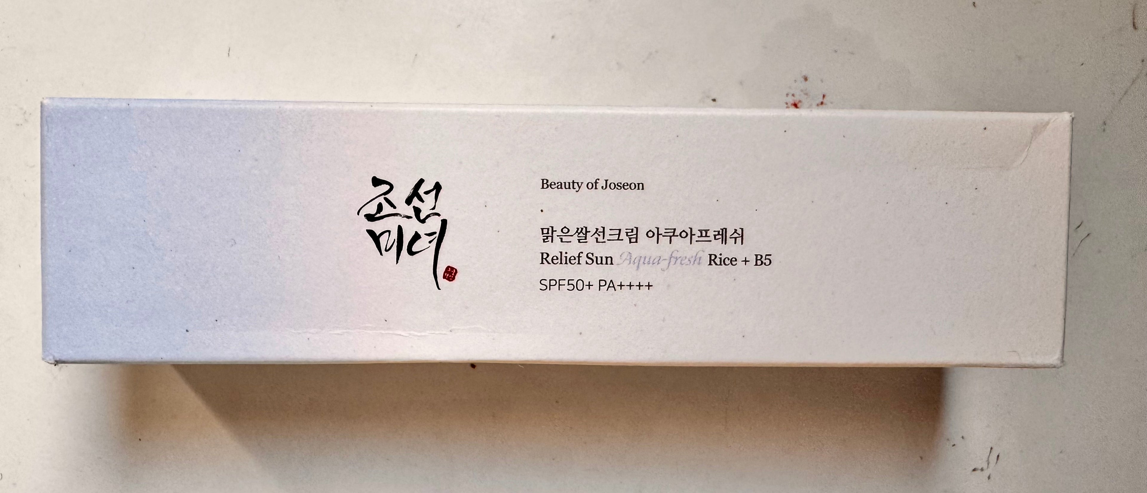 Beauty of Joseon Relief Sun Aqua Fresh SPF50 Korean rice sunscreen