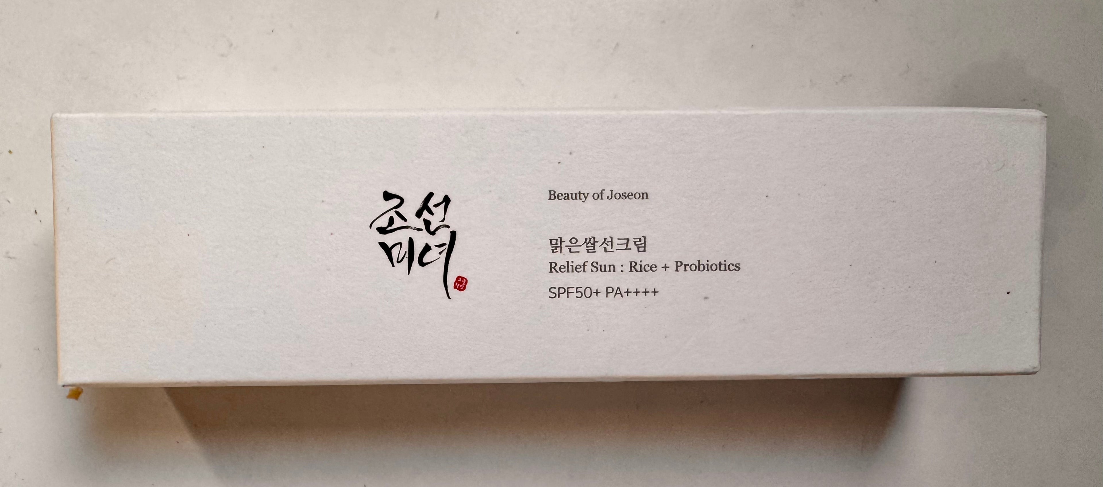 Beauty of Joseon Relief Sun SPF50 Korean rice sunscreen with probiotics