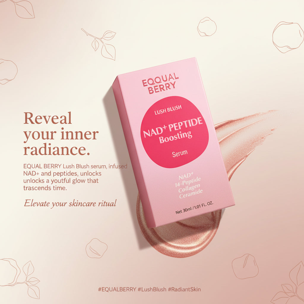 Eqqualberry Smoothie Serum NAD+ peptide boosting for firmness and collagen