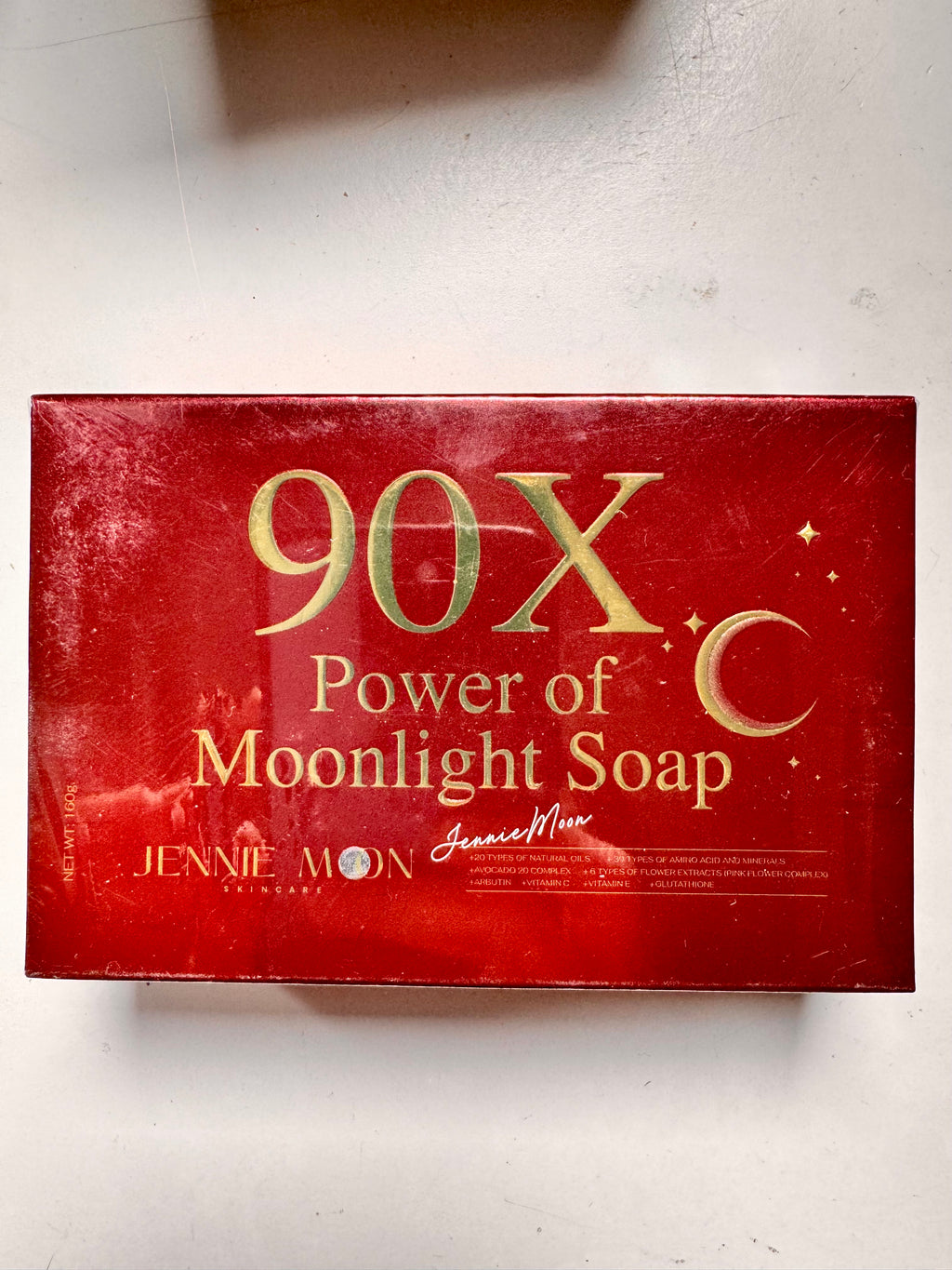 Jennie Moon 90x Power of Moonlight Soap Thai brightening whitening soap with glutathione